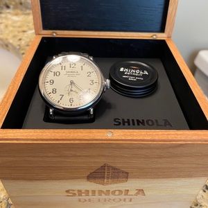 Men’s Shinola Runwell Watch 47mm, with extra bands